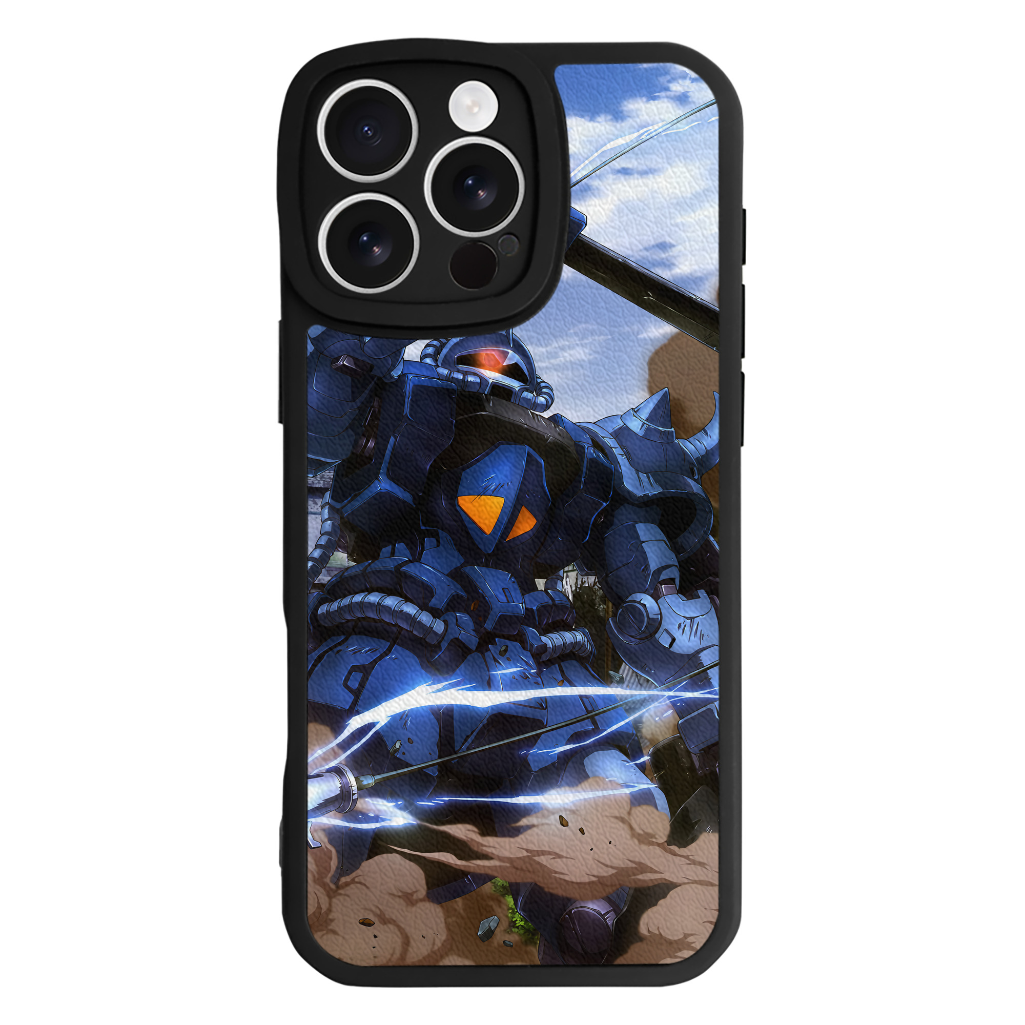 （画像用） 機動戦士ガンダム Mobile Suit Gundam 【iPhone 16シリーズ対応】シリコンスマホケース（レザー調） 材質：シリコン